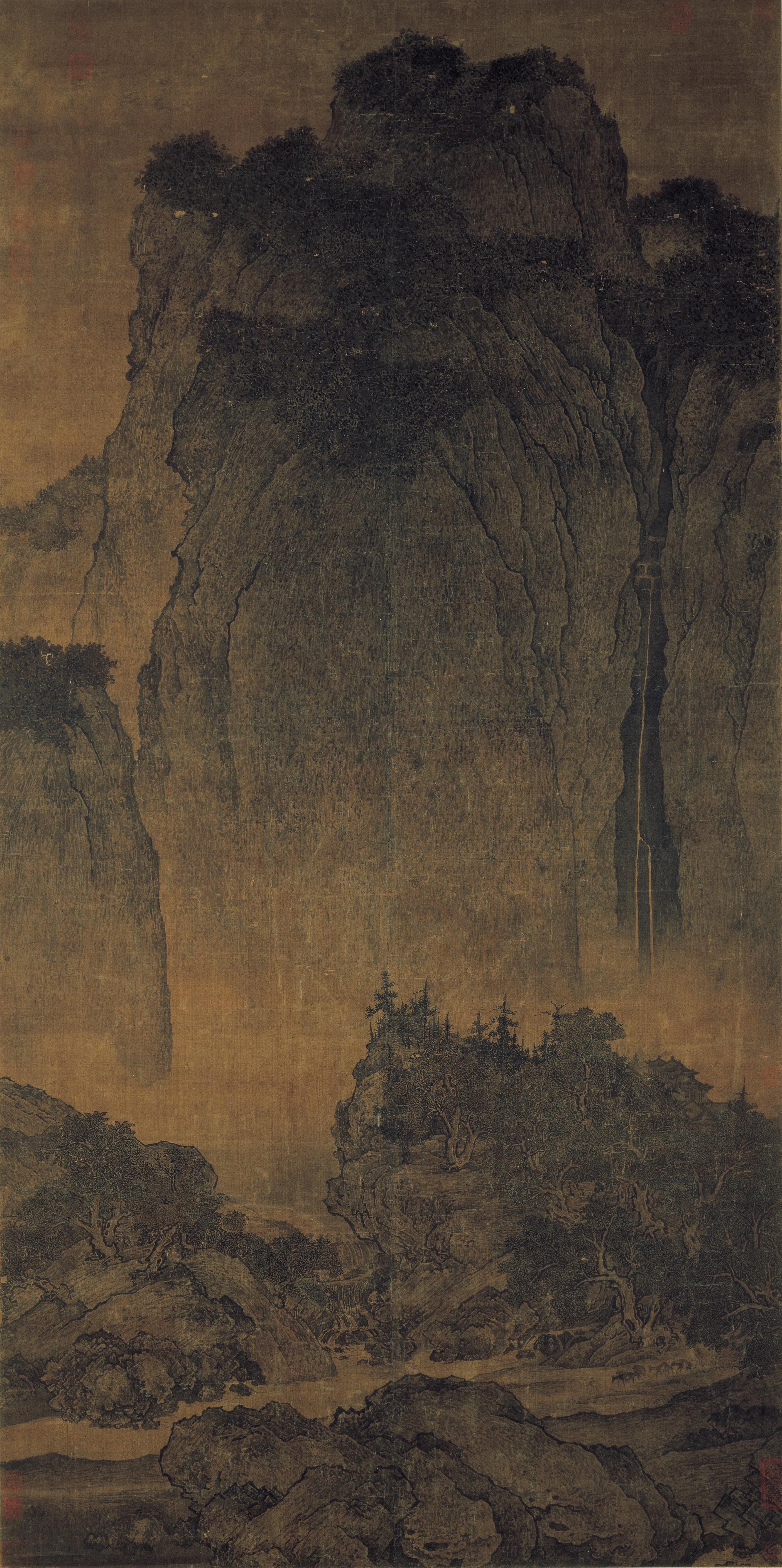 中世纪与区域帝国代表作品：谿山行旅图