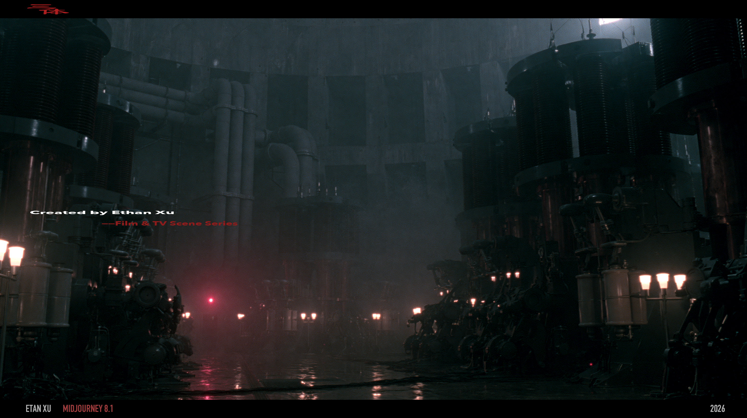 AI Visual Worlds — RAIN DISTRICT, frame 11