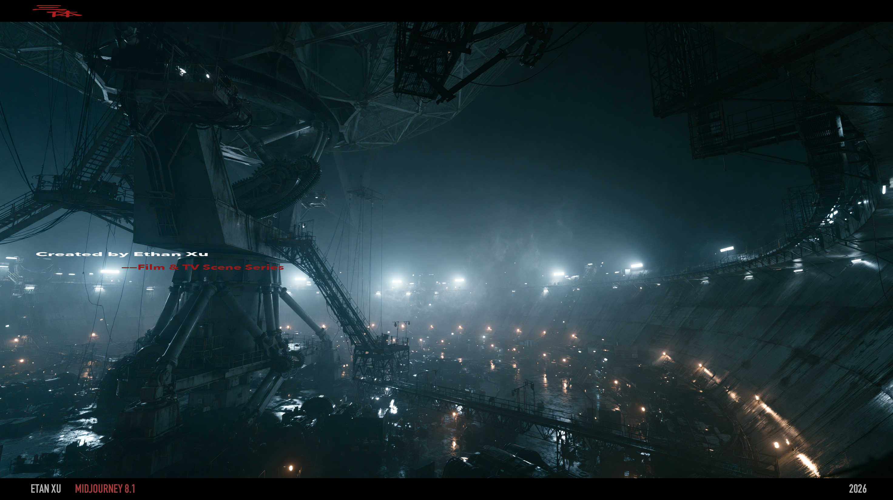 AI Visual Worlds — DESCENT STRUCTURE, frame 03