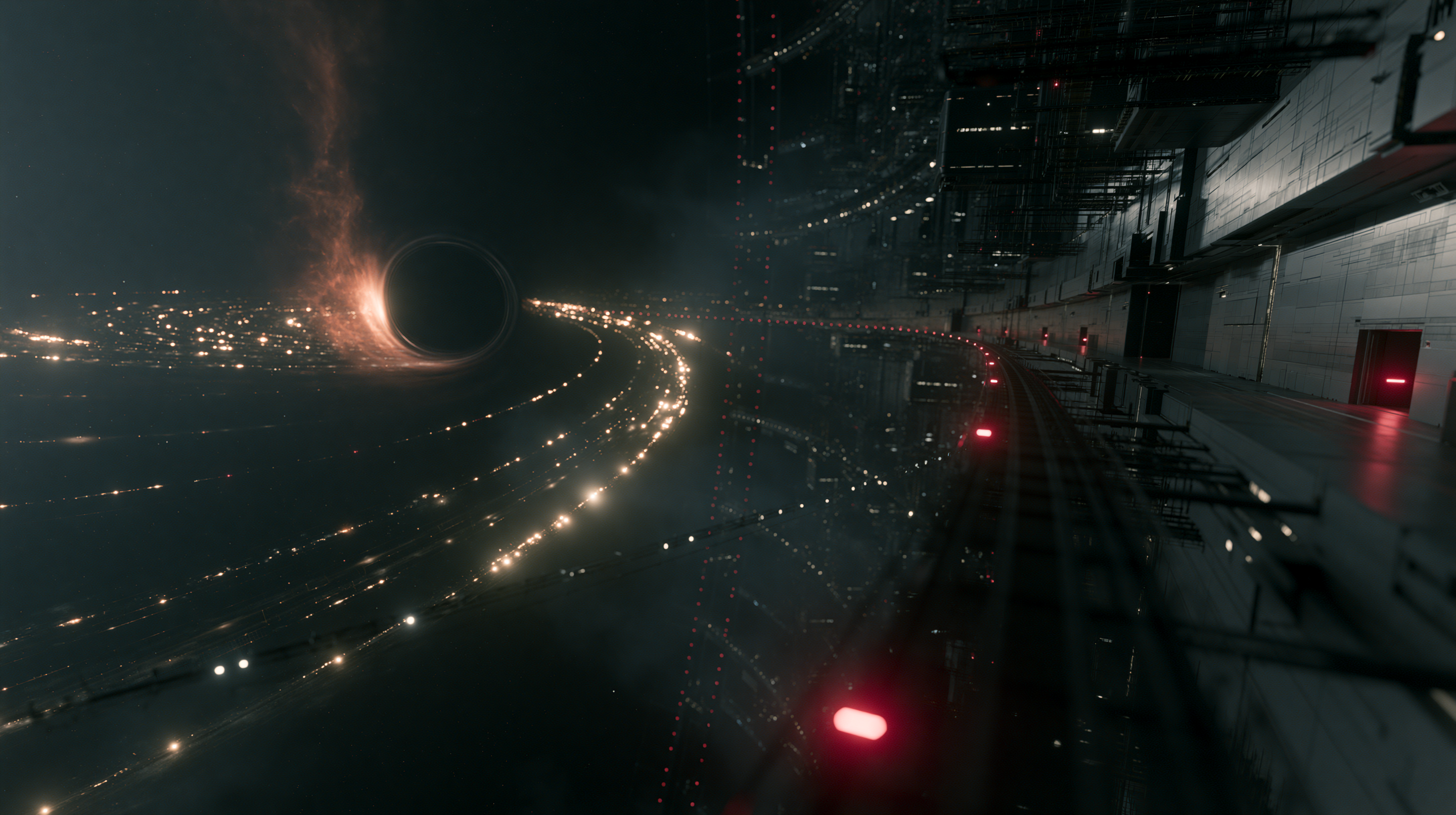 AI Visual Worlds — NIGHT ORBIT, frame 80